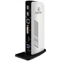 TERRA Mobile Dockingstation 731 Usb 3.0 Dual Display Inkl.5V/4A Netzteil, Usb Kabel Zu Notebooks